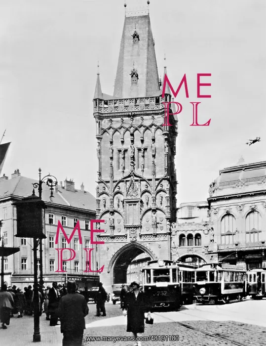 : The Prague Powder Tower, 1929 : The Prague Powder Tower, 1929