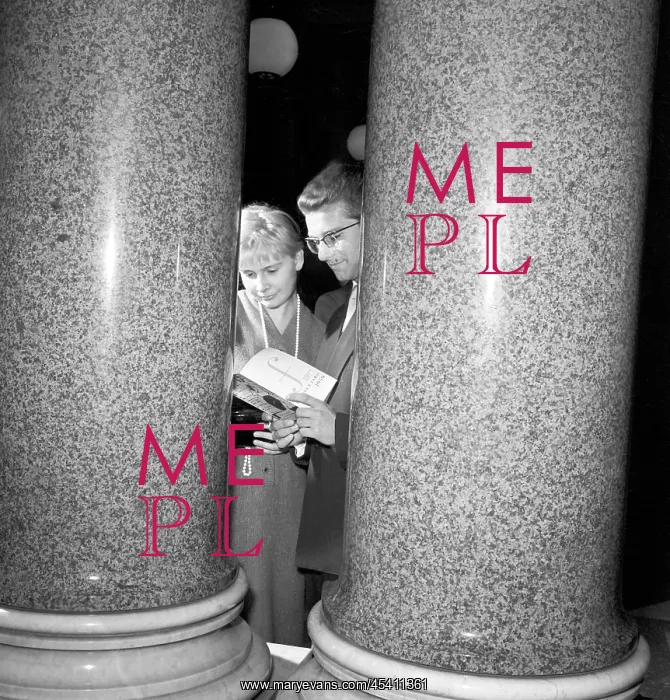 : Prague Spring - couple during intermission : Prague Spring - couple during intermission