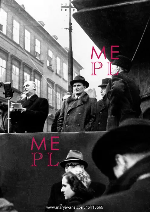 : Prague - Wenceslas Square - February 1948 : Prague - Wenceslas Square - February 1948