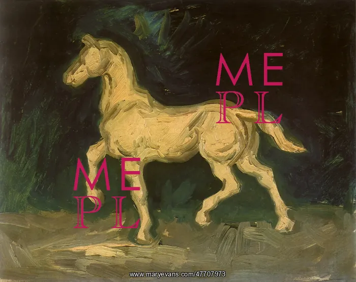 : Prancing Plaster Horse, by Van Gogh : Prancing Plaster Horse, by Van Gogh