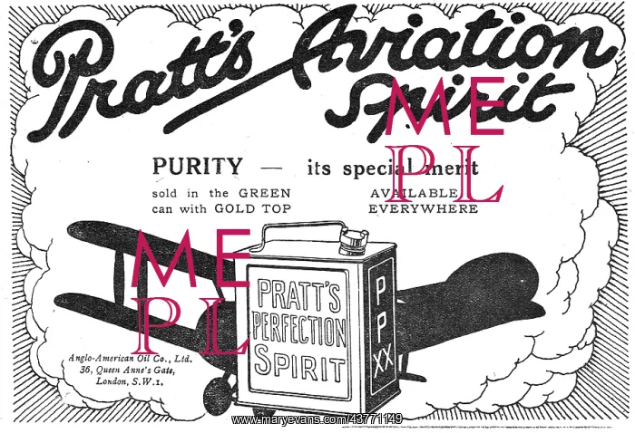 : Pratts Aviation Spirit : Pratts Aviation Spirit