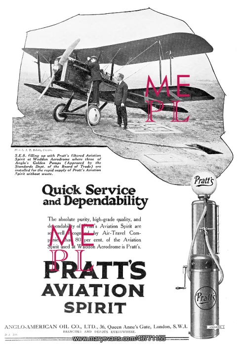 : Pratts Aviation Spirit : Pratts Aviation Spirit