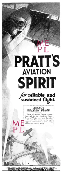 : Pratts Aviation Spirit : Pratts Aviation Spirit