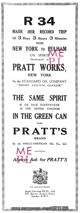 : Pratts Aviation Spirit - Standard : Pratts Aviation Spirit - Standard