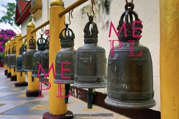 : Prayer Bells, Wat Prathat Doi Suthep temple, Chiang Mai : Prayer Bells, Wat Prathat Doi Suthep temple, Chiang Mai