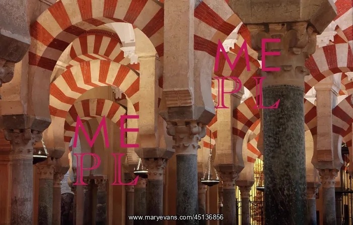 : Prayer hall, Cathedral-Great Mosque, Cordoba : Prayer hall, Cathedral-Great Mosque, Cordoba