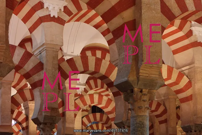 : Prayer hall, Cathedral-Great Mosque, Cordoba : Prayer hall, Cathedral-Great Mosque, Cordoba