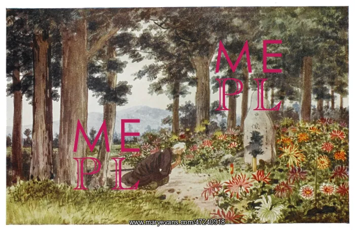 : Praying at a Grave : Praying at a Grave