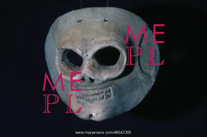 : Pre-Columbian death's head mask : Pre-Columbian death's head mask