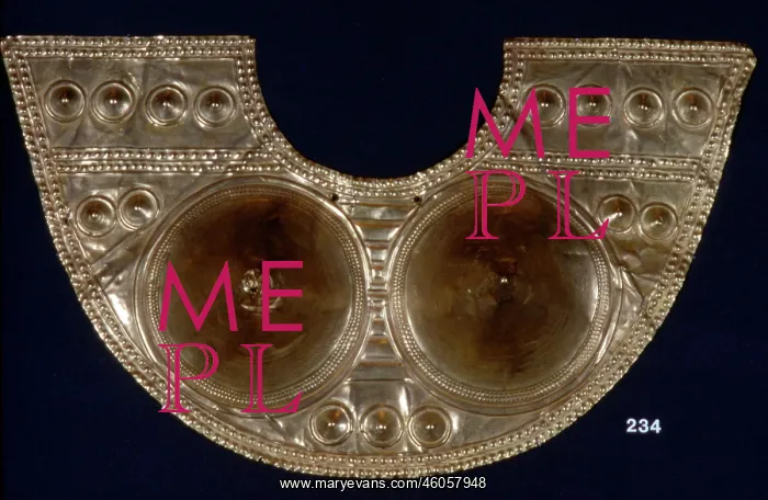 : Pre-Columbian gold breastplate : Pre-Columbian gold breastplate