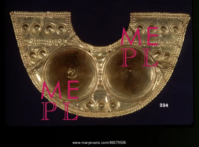: Pre-Columbian gold breastplate : Pre-Columbian gold breastplate