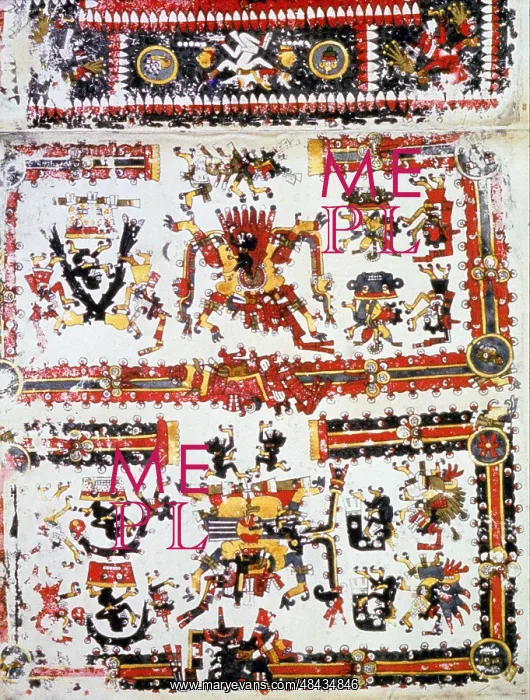 : Pre-Columbian Mexico: Mixtec, Codex Borgianus : Pre-Columbian Mexico: Mixtec, Codex Borgianus