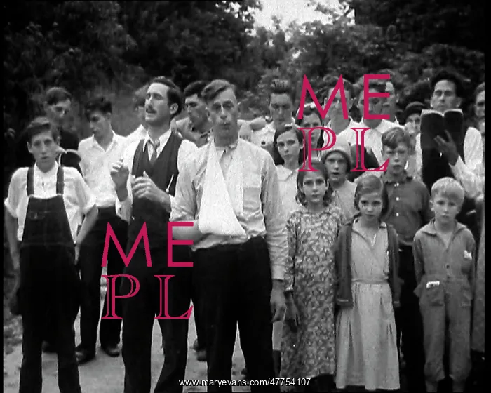  : Preacher, Albert Teaster Singing Hymns With a Crowd