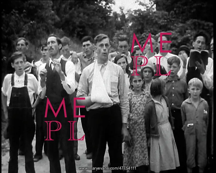 : Preacher, Albert Teaster Singing Hymns With a Crowd : Preacher, Albert Teaster Singing Hymns With a Crowd