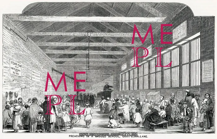 : Preaching in a Ragged School 1858 : Preaching in a Ragged School 1858