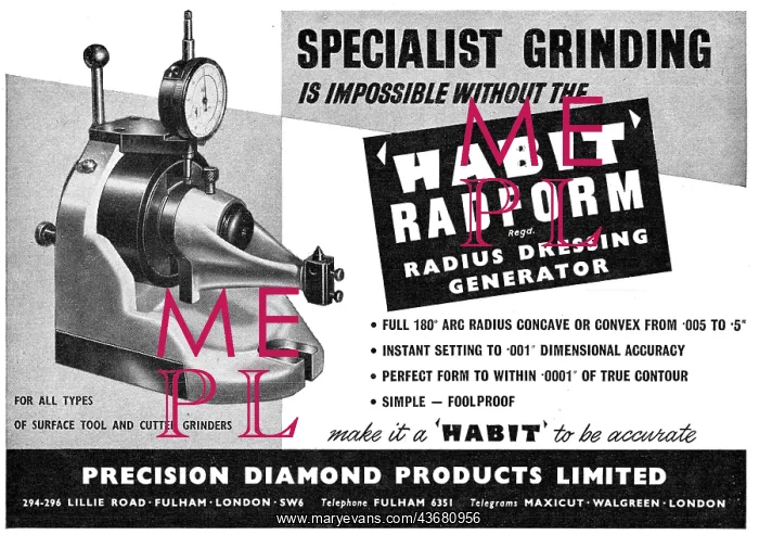 : Precision Diamond : Machine Tools. Radform Radius Generator : Precision Diamond : Machine Tools. Radform Radius Generator