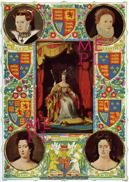 : Predecessors of Queen Elizabeth II crowned at Westminster : Predecessors of Queen Elizabeth II crowned at Westminster