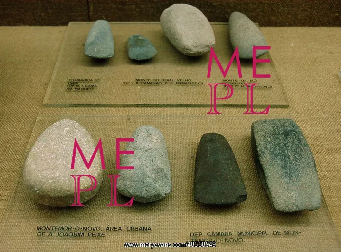 : Prehistoric Art. Neolithic. Portugal. Stone tool. From Anta : Prehistoric Art. Neolithic. Portugal. Stone tool. From Anta