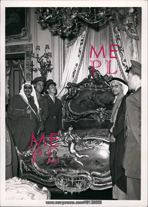 : Premier of Kuwait visiting ex-King Farouk palace : Premier of Kuwait visiting ex-King Farouk palace
