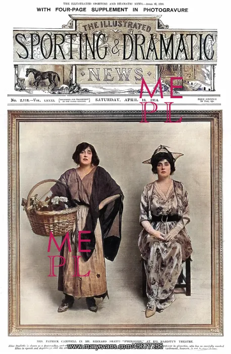 : Premiere of Pygmalion in London, 1914 : Premiere of Pygmalion in London, 1914