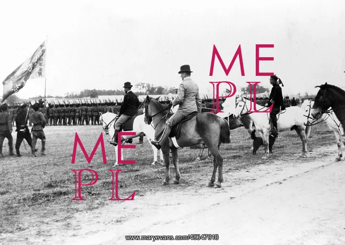 : Preparation march of Chinese troops, around 1900 : Preparation march of Chinese troops, around 1900