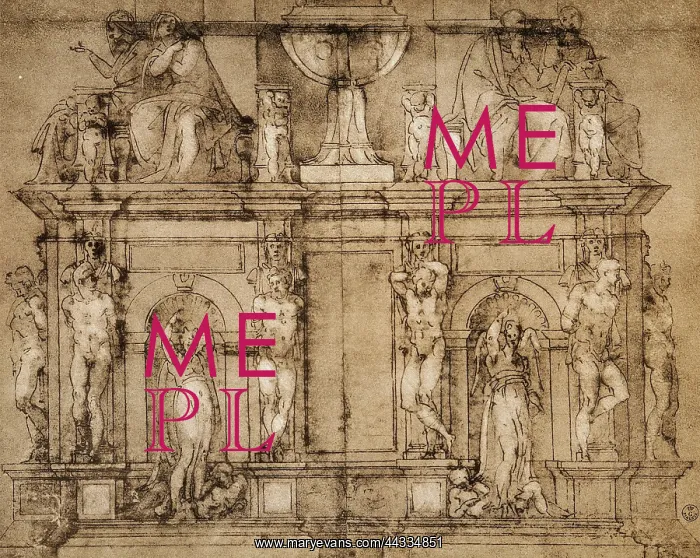 : Preparatory study for the funerary : Preparatory study for the funerary