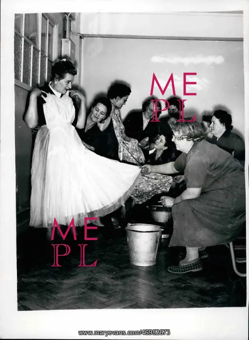 : Preparing for Annual Mrs Mops Ball, London : Preparing for Annual Mrs Mops Ball, London