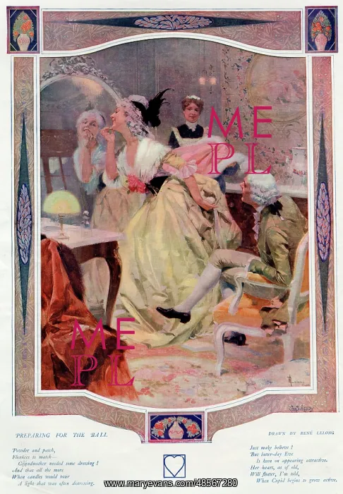 : Preparing for the ball by Rene Lelong : Preparing for the ball by Rene Lelong