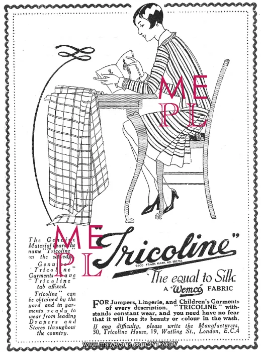  : Preparing to sew with Tricoline
