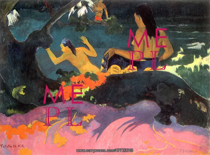  : Preparing to Swim, by Gauguin