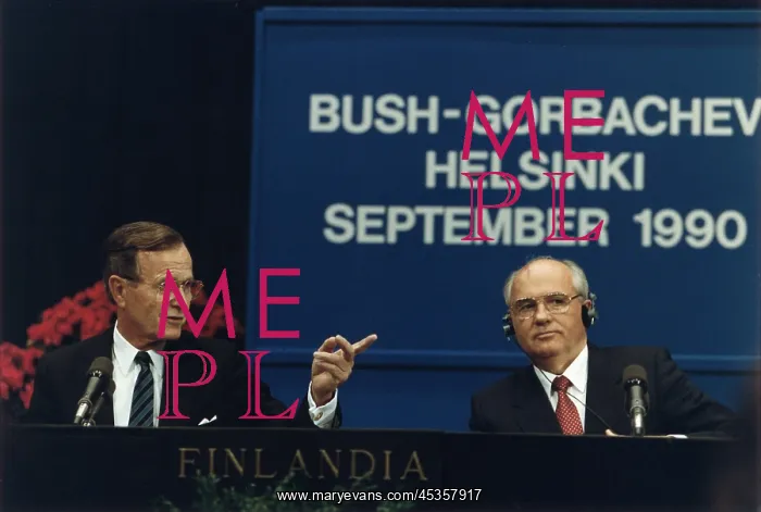 : Pres. George H. W. Bush and Soviet Pres. Mikhail : Pres. George H. W. Bush and Soviet Pres. Mikhail