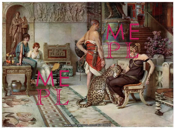 : A Present from Caesar by Fortunino Matania : A Present from Caesar by Fortunino Matania