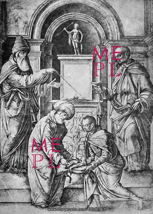 : Presentation of a biblical sacrifice scene, 1513 : Presentation of a biblical sacrifice scene, 1513