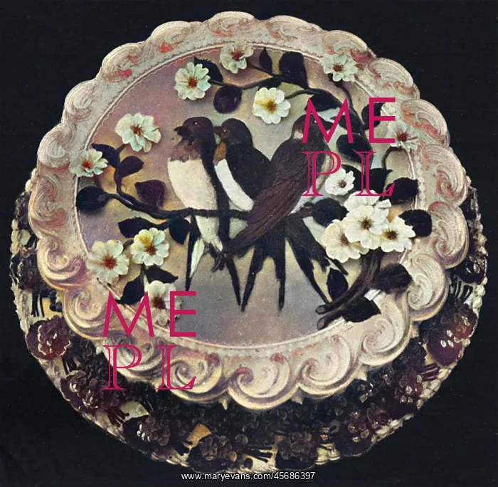  : Presentation Cake. With Bluebirds and Wild Roses