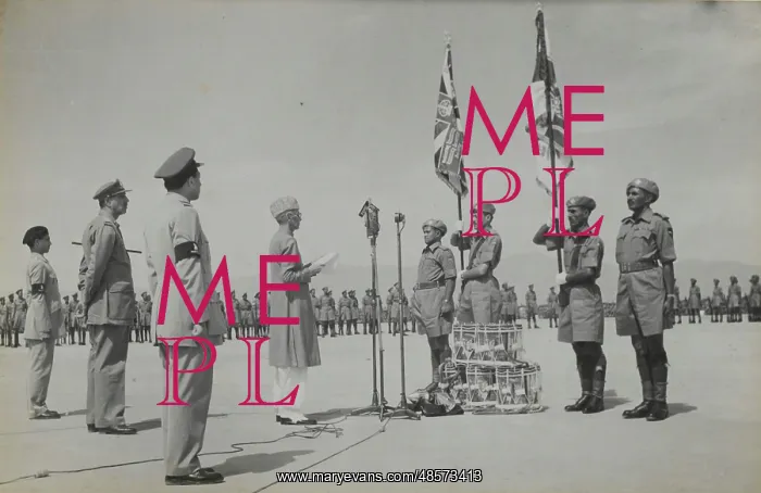 : Presentation of colours to the 2nd Bn, 15th Punjab Regiment : Presentation of colours to the 2nd Bn, 15th Punjab Regiment