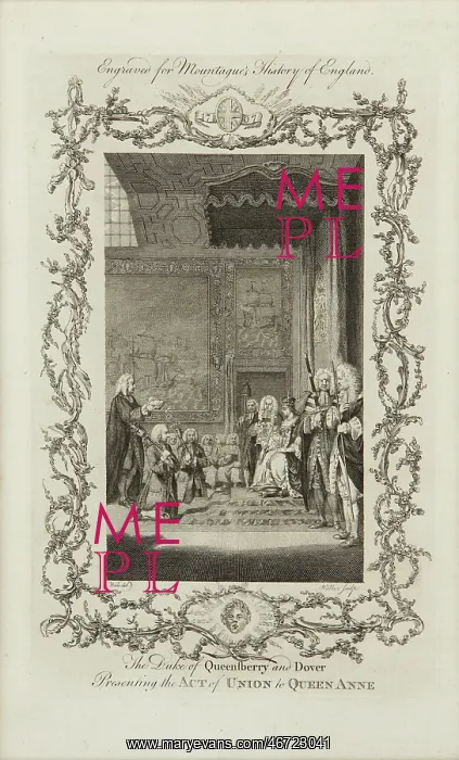 : Presenting the Act of Union to Queen Anne : Presenting the Act of Union to Queen Anne