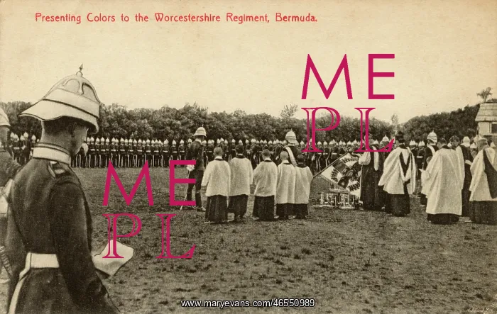 : Presenting Colours - Worcestershire RGMT, Bermuda : Presenting Colours - Worcestershire RGMT, Bermuda