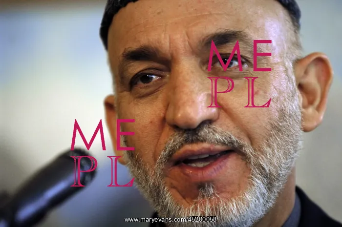 : President of Afghanistan Hamid Karzai at ? : President of Afghanistan Hamid Karzai at ?