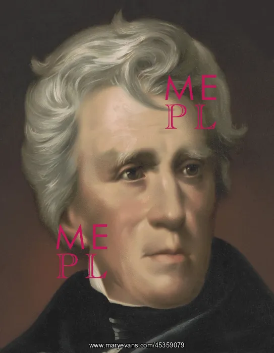 : President Andrew Jackson, detail from chromolithograph : President Andrew Jackson, detail from chromolithograph