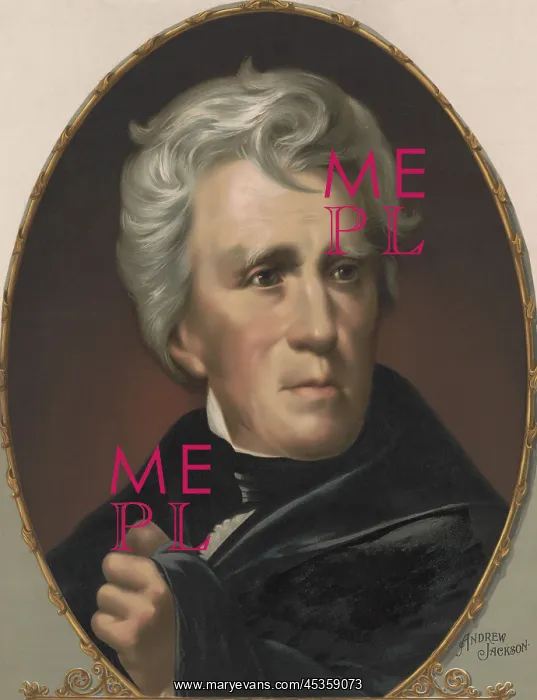 : President Andrew Jackson, oval chromolithograph : President Andrew Jackson, oval chromolithograph