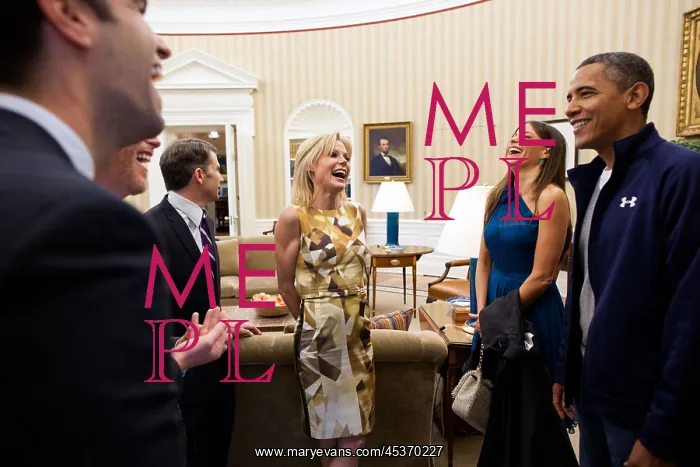 : President Barack Obama greets cast members from : President Barack Obama greets cast members from