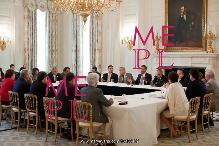 : President Barack Obama meets with members of the : President Barack Obama meets with members of the