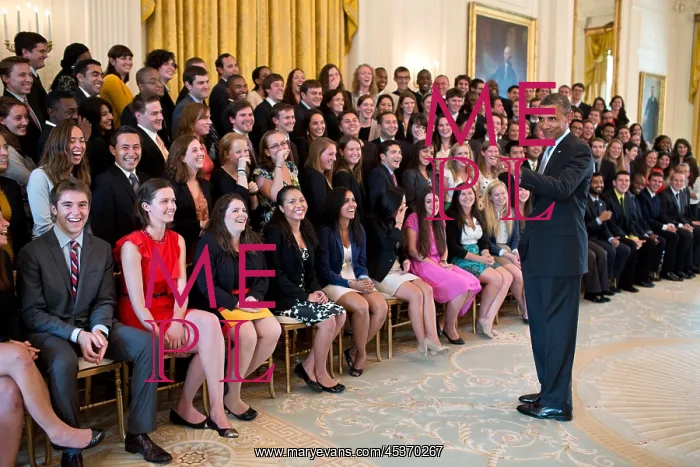 : President Barack Obama talks to the 2012 Summer : President Barack Obama talks to the 2012 Summer