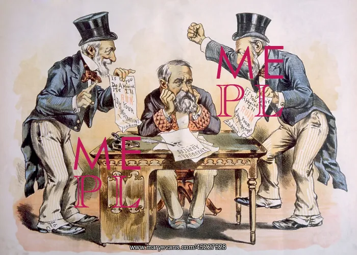 : President Benjamin Harrison beset by supporters ? : President Benjamin Harrison beset by supporters ?