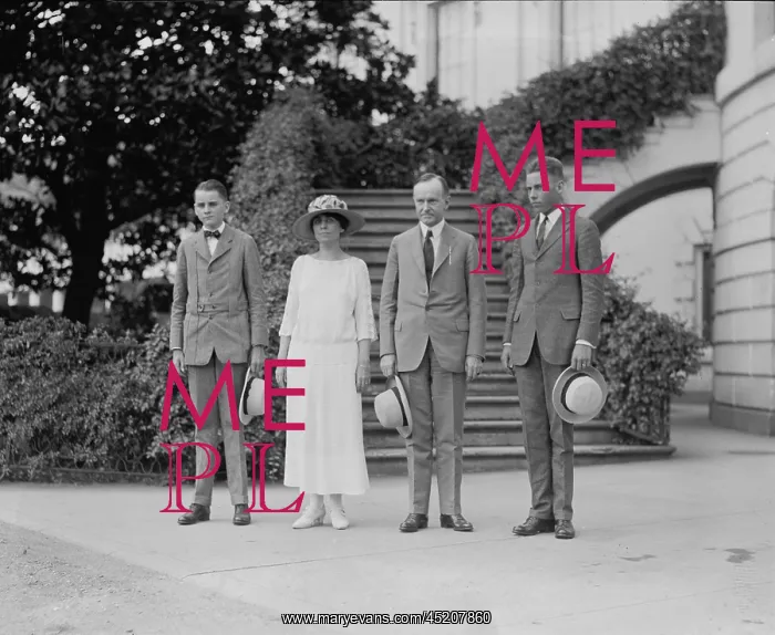 : President Calvin Coolidge (1872-33) with ? : President Calvin Coolidge (1872-33) with ?