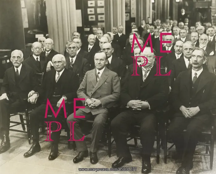 : President Calvin Coolidge and his cabinet members : President Calvin Coolidge and his cabinet members