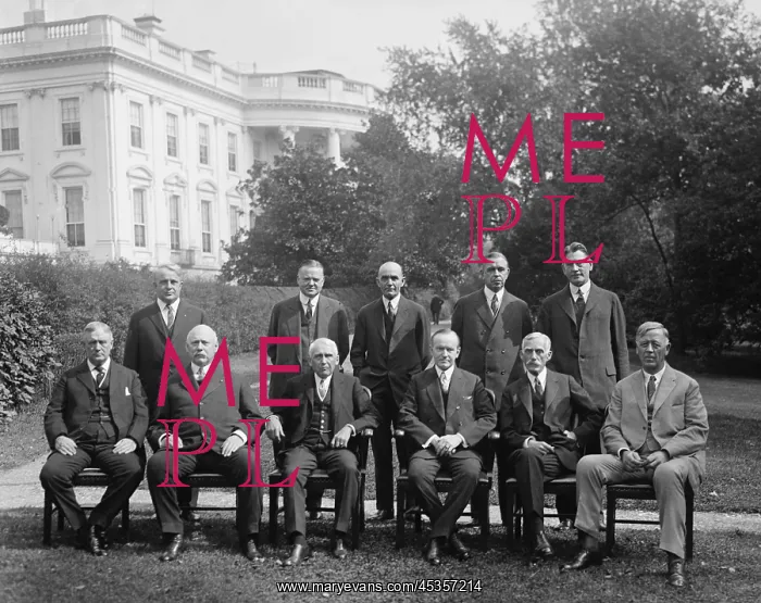 : President Calvin Coolidge with his Cabinet, Oct : President Calvin Coolidge with his Cabinet, Oct