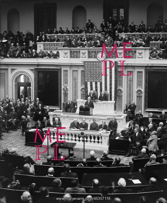 : President Calvin Coolidge delivering his first message : President Calvin Coolidge delivering his first message