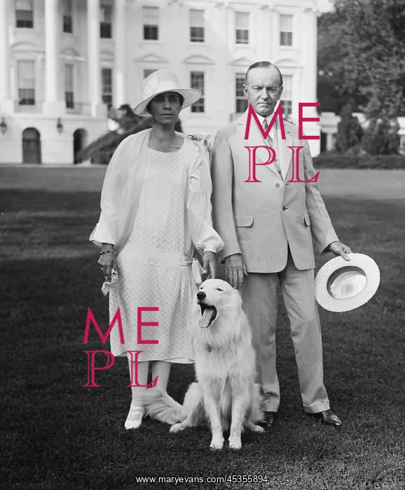 : President Calvin Coolidge and Grace Coolidge with : President Calvin Coolidge and Grace Coolidge with