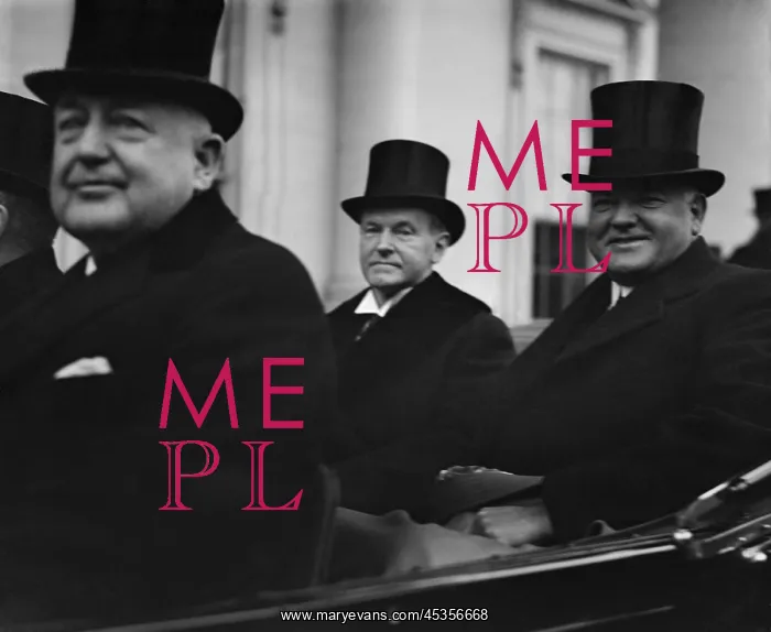 : President Calvin Coolidge and President-elect Herbert : President Calvin Coolidge and President-elect Herbert